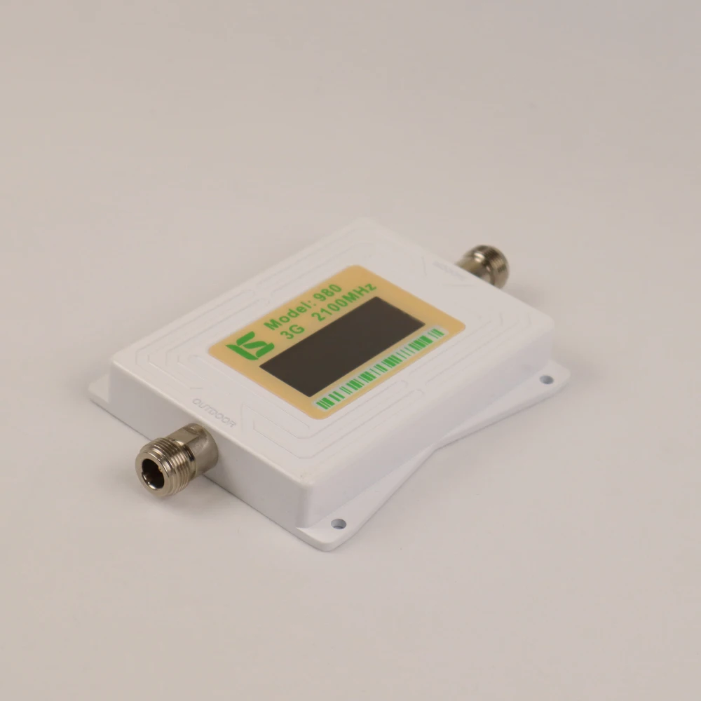 

ZQTMAX 3G signal booster 2100MHz repeater band B1 UMTS cellular data signal amplifier 62db mini lcd display