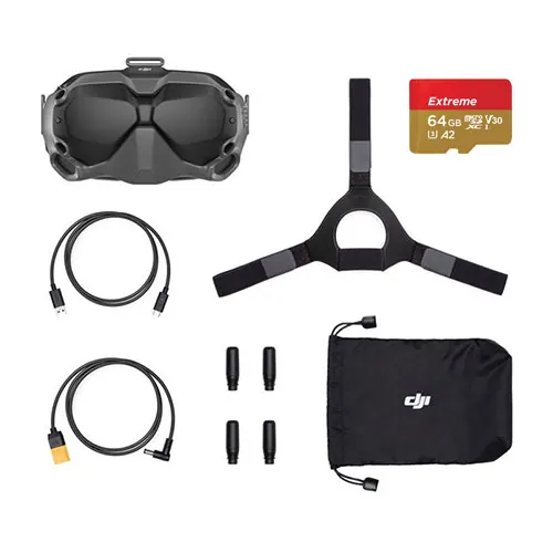 DJI FPV Goggles Высокая четкость низкая задержка сильное погружение Совместимость с FPV воздушным блоком и пультом дистанционного управления FPV - Цвет: with 64GB SD Card