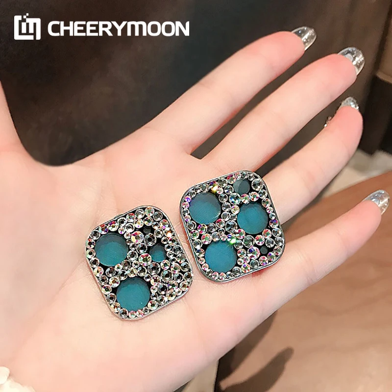 

Hot! Rhinestone Decorative Lens Protector For iPhone 13 12 11 Pro Max iPhone13 mini Rear Camera Film Ring Glass Fall Prevention