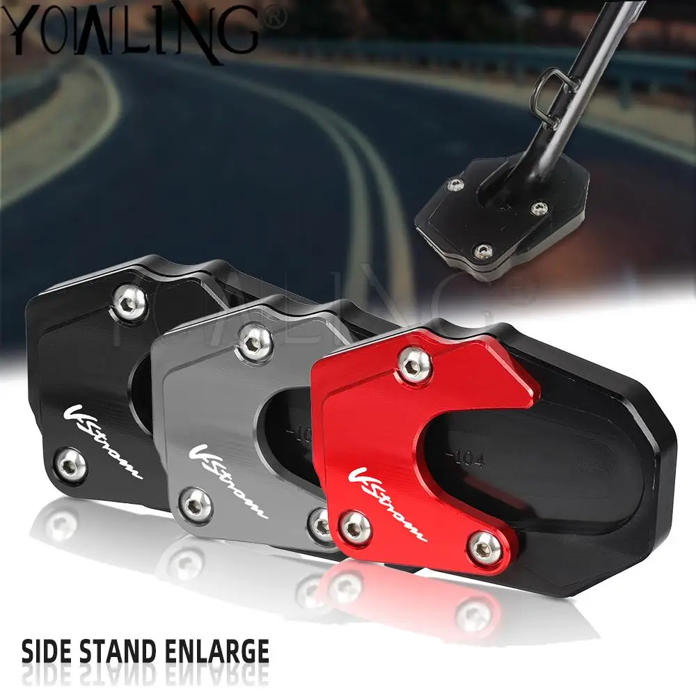 

For SUZUKI V-STROM 1000 1050 1000XT 1050XT Foot GSX-S1000F GSX-S1000 Katana Motorcycle Side Stand Enlarge Pad Support Kickstand