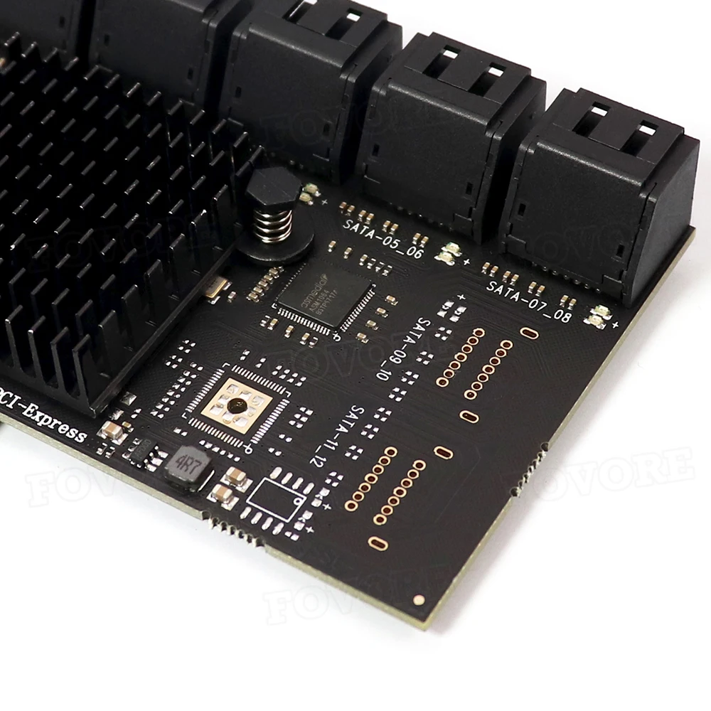 12 портов SATA 3 III 0 6 ГБ SSD к PCI Express x1 преобразователь SATA3 PCIe PCI-e контроллер Расширенный