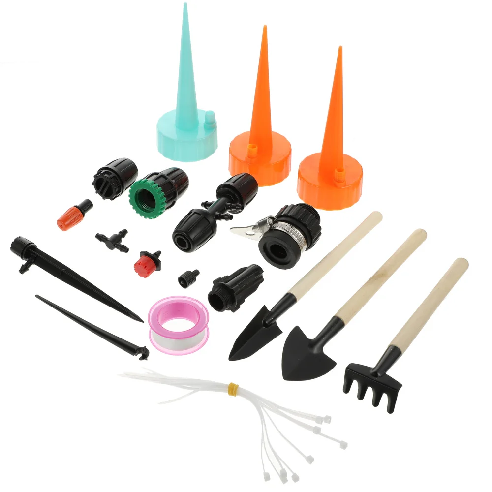 

1 Set 30m Garden Watering Device Dripper Mist Sprayer Quick Connector