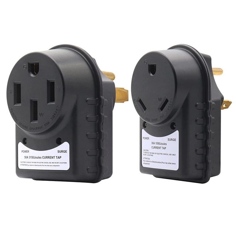 

RV Surge Adapter Portable Circuit Analyzer with LED Indicator Light for Travel Trailers RV Surge Protector