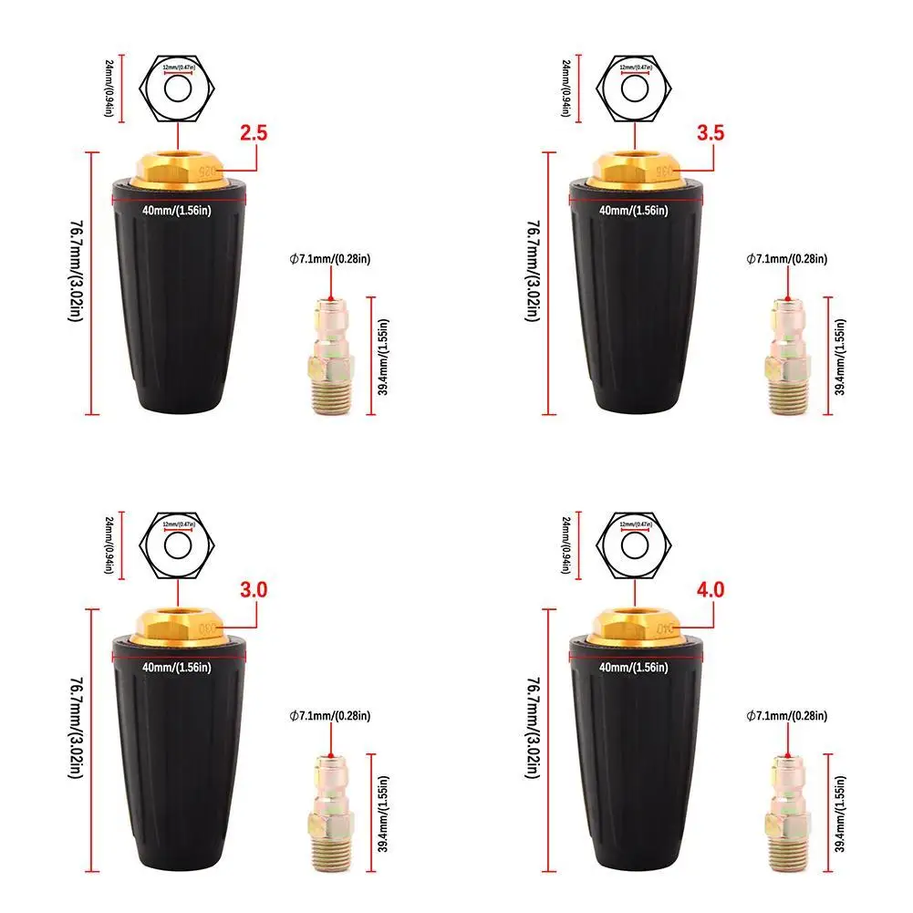 

Rotating Turbine Dirt Brush Knife Nozzle, Quick Release Plug Connector, High Pressure Washer