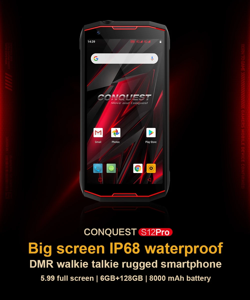 Conquest S12 Pro смартфон с 5 дюймовым дисплеем восьмиядерным процессором Helio P70 ОЗУ 6 ГБ