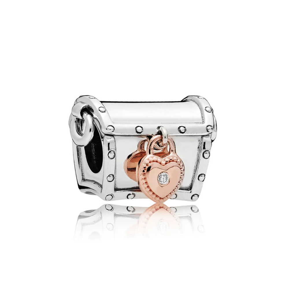 Подлинный женский браслет-браслет с подвеской в виде коробочки сокровищами