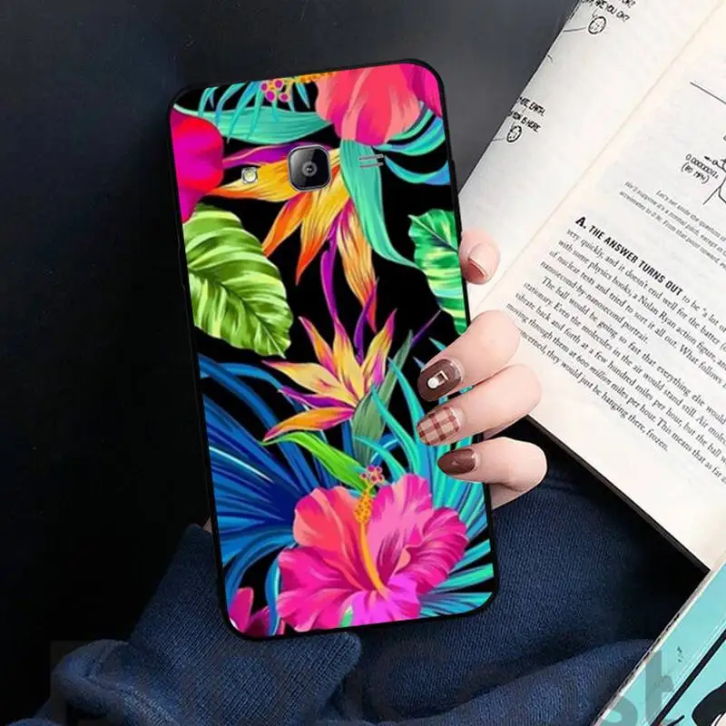 

Retro Vintage flowers leaf art Phone Case For Samsung galaxy S 7 8 9 10 20 edge A 6 10 20 30 50 51 52 70 note plus