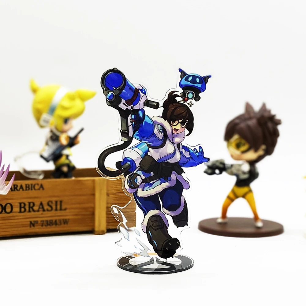 OW часы Мэй фигурка на акриловой подставке модель пластина Держатель торт Топпер