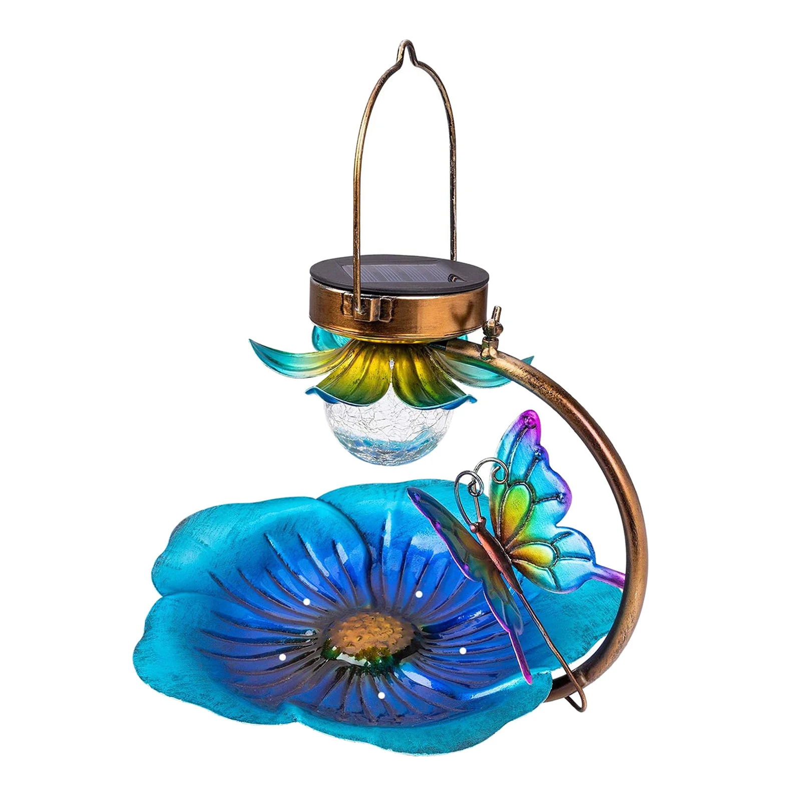 

Decorative Bird Bath Feeder Garden Decor Outdoor ing Solar Led Light