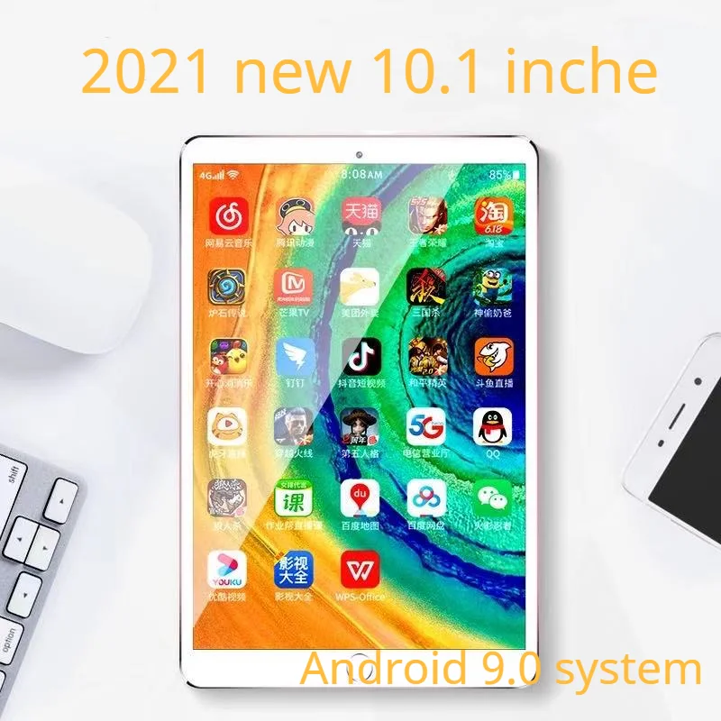 

6G+128GB Tablet PC 2021 New 10.1 inch 4G Call WiFi Student Online Learning Machine Android 9.0 Tablet