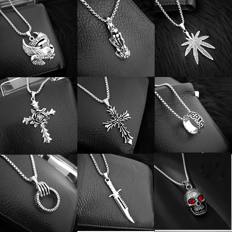 Модное ожерелье в стиле хип-хоп простое индивидуальное умное с листьями