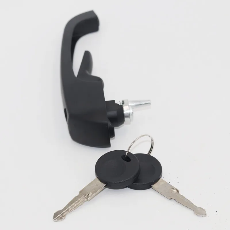 Автомобильная Черная передняя и задняя дверная ручка + замок для VW LT 28 35