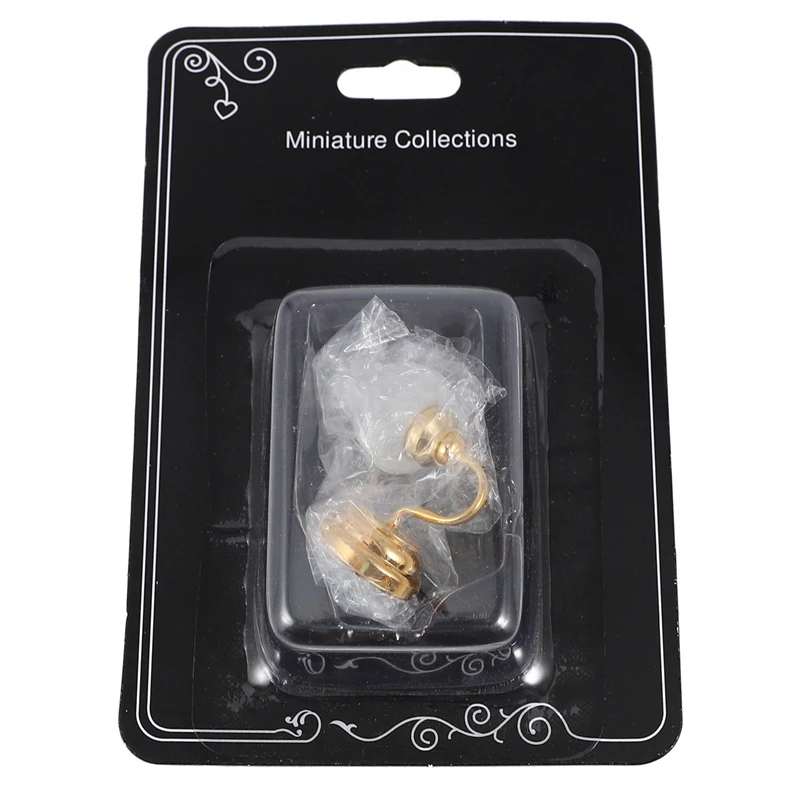 

Floral Metal 1:12 Dollhouse Miniature LED Model Applies with 1:12 Scale Wooden Fairy Front Door