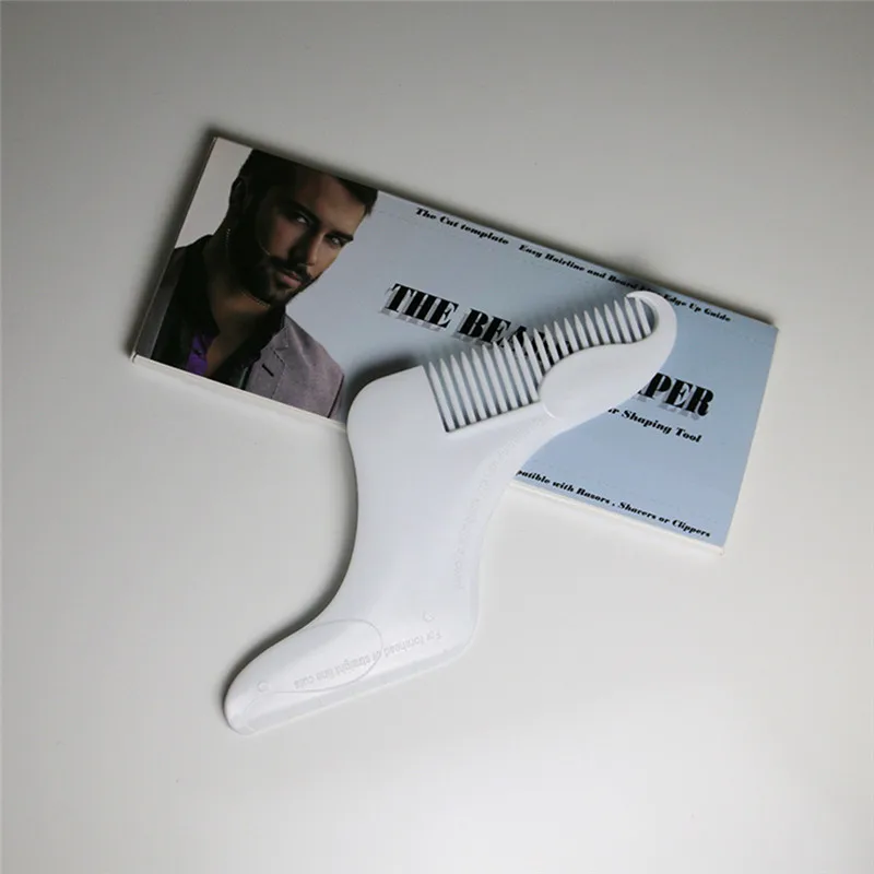 

Hot Fashion Beard Styling Template Stencil Men Beard Comb Professional Flexible Fits All-In-One Tool Beard Shaping Tool