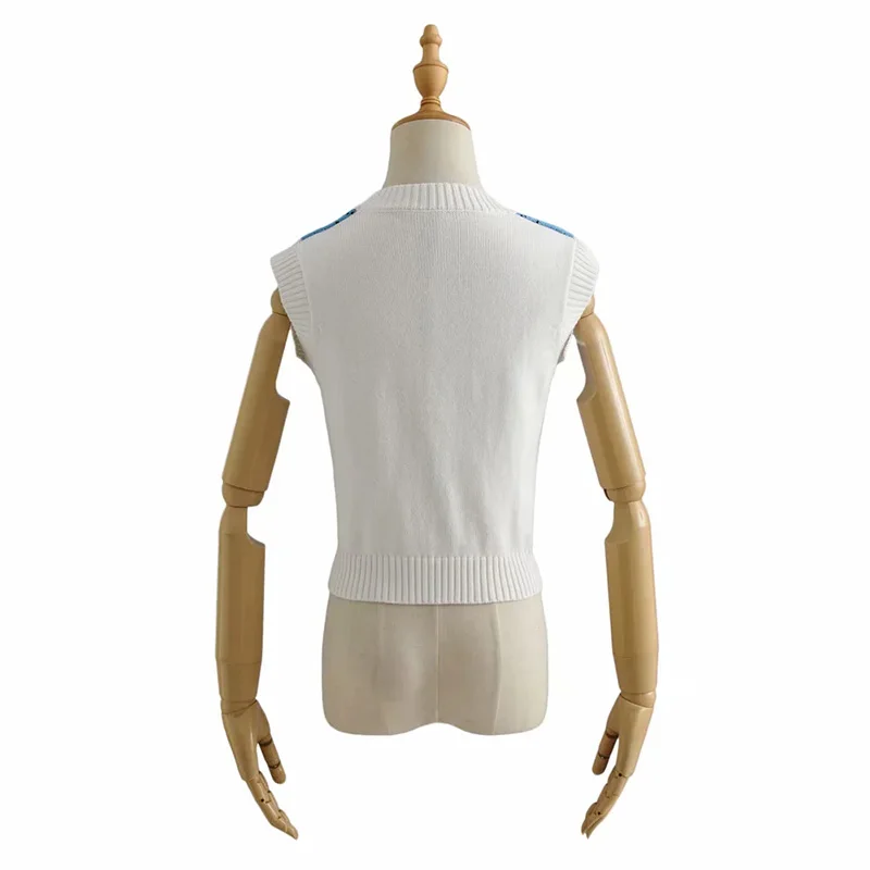 Za Women's Sweaters Knitted Crop Topd Vest Jumpers Sleeveless Female Knitwears Vintage Jackets V neck Coats 2021 Korean Knit Top | Женская