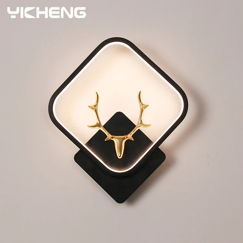 

LED Wall Lamp 12W 15W Acrylic Antlers Design LED Wall Light For Bedroom Bedside Indoor Modern Nordic Sconce Luminaire Led Lustre