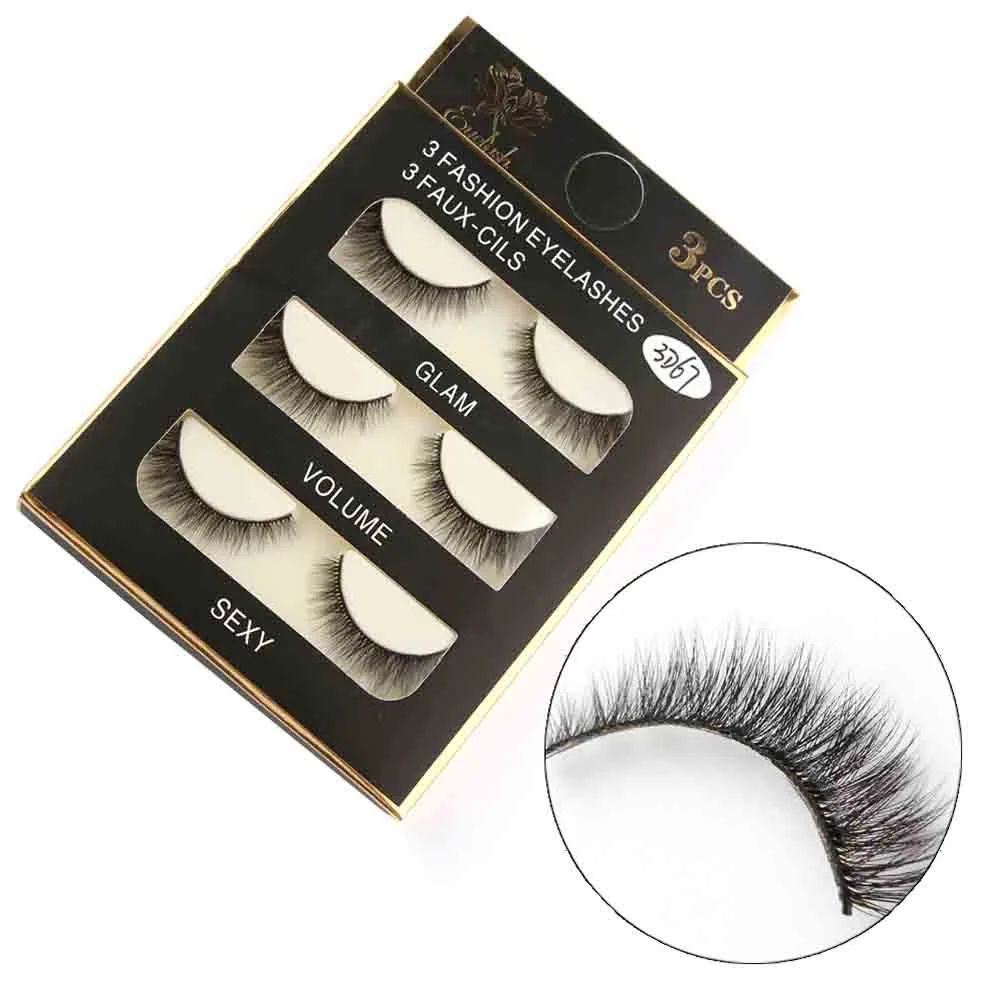 

1 Box Luxury 3D False Lashes Fluffy Strip Eyelashes Long Natural Party alse Eyelashes Dramatic Volume Fake Lashes Makeup Eyelash