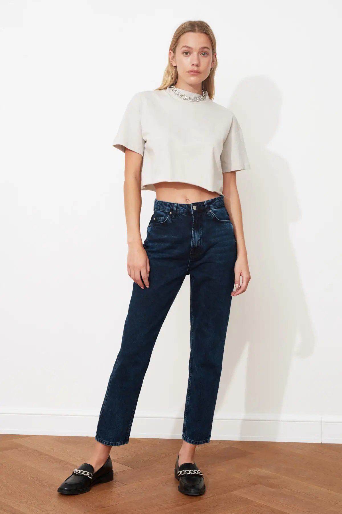 Джинсы с высокой посадкой для мамы TWOSS20JE0099| |