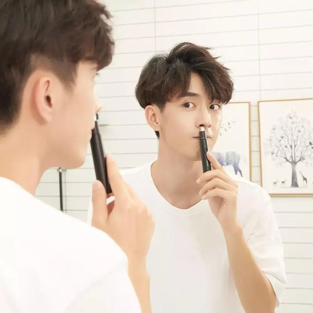 Новый электрический триммер для волос Xiaomi ShowSee мини портативный на носу