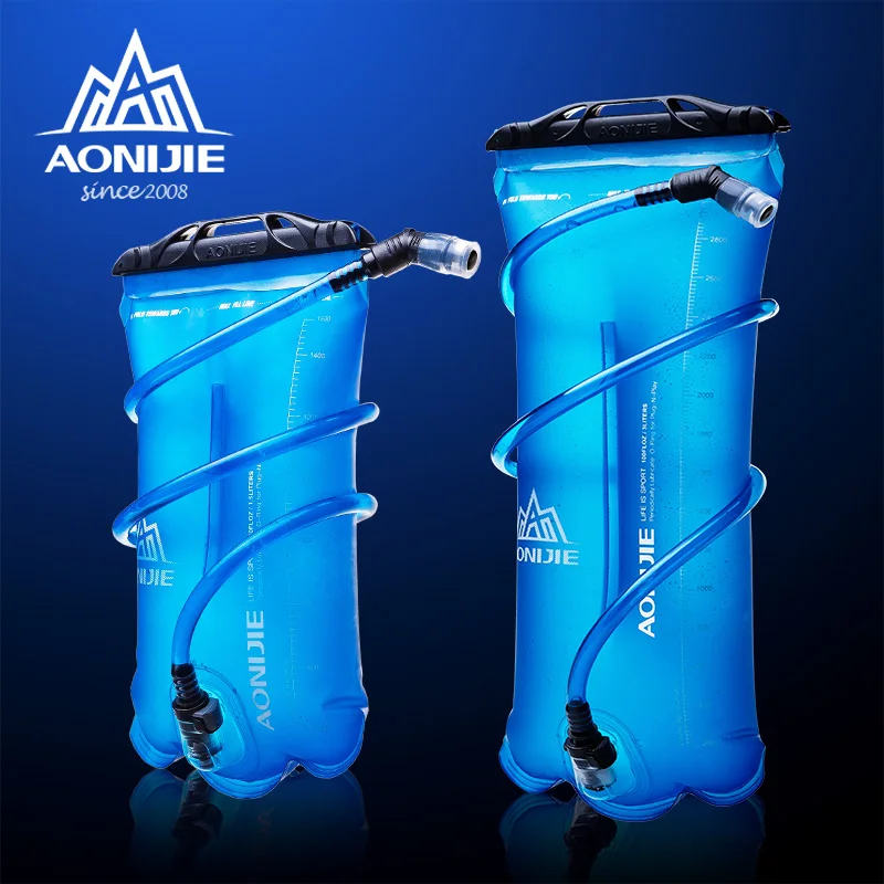 AONIJIE Прочная Складная мягкая сумка для воды, гидратационный пакет для рта, сумка для хранения питьевой воды, для бега, велоспорта, кемпинга 1,5л/2л/3Л