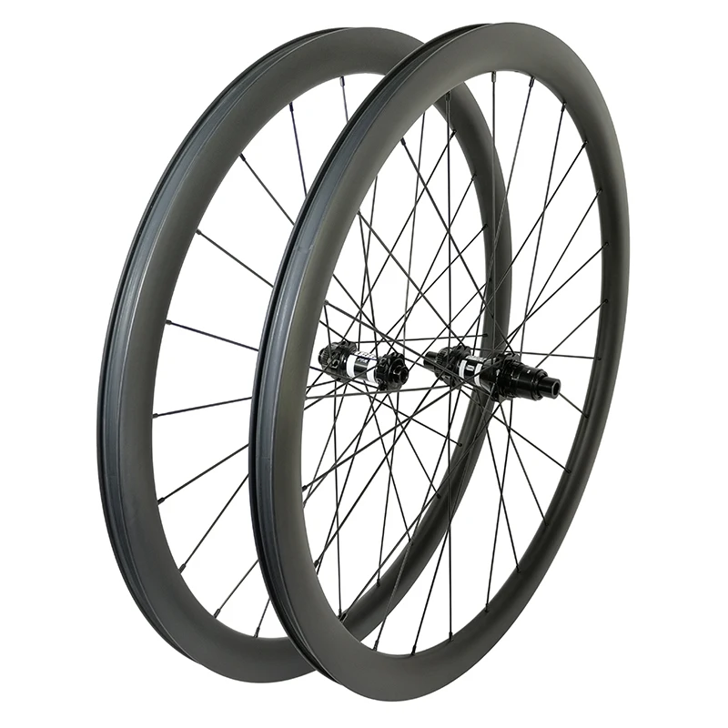 

700C 1630g 35mm deep All road gravel clincher tubeless carbon wheelset 28mm wide DT350S XDR 12s 24H center lock road bike wheels