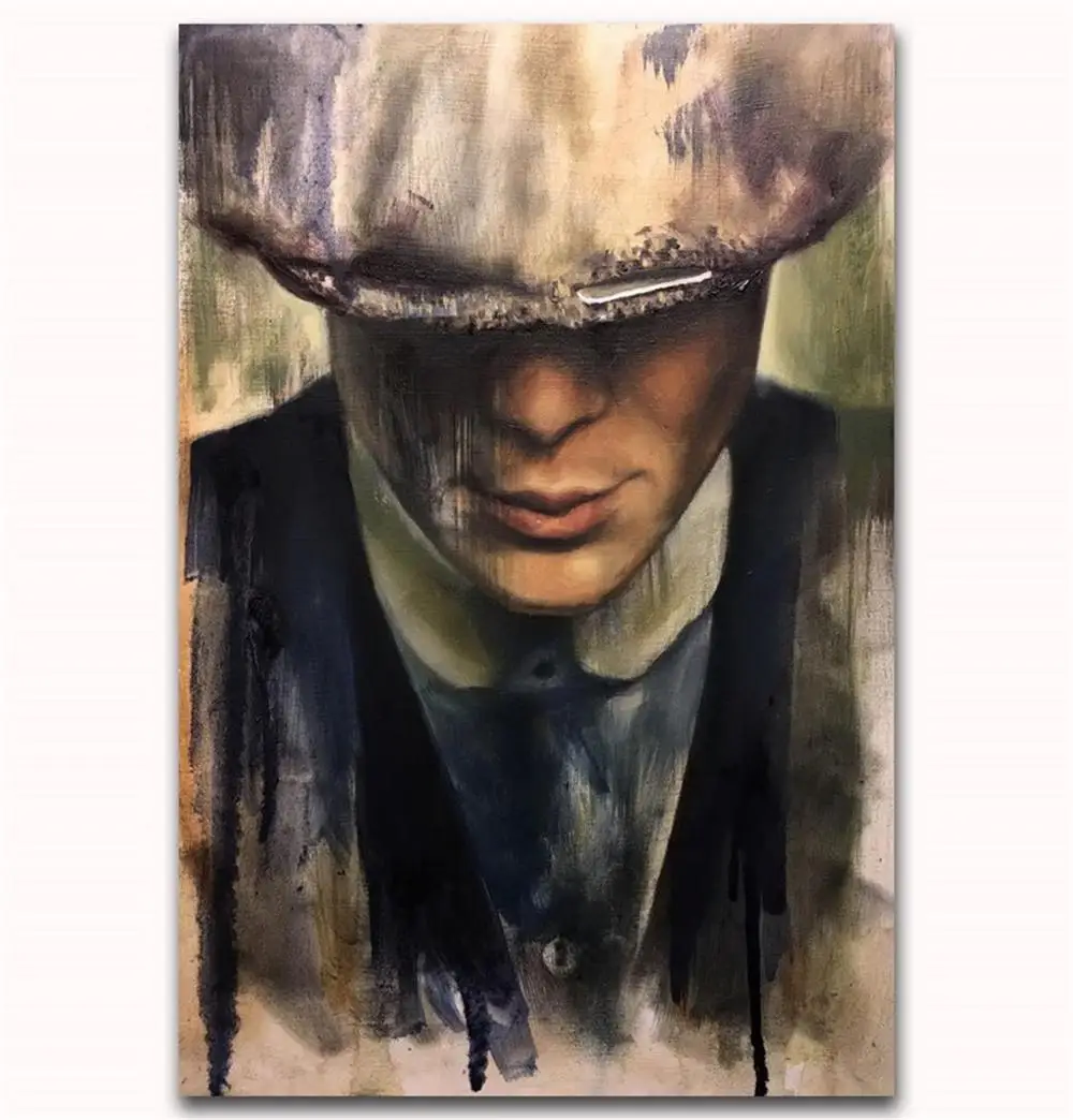 MQ3497 Peaky Blinders Cillian Murphy США ТВ-шоу Серии художественный плакат Шелковый Холст украшение дома стены комнаты картина печать - Цвет: Picture 002