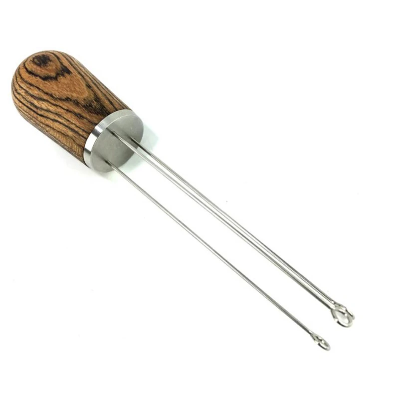

Espresso Coffee Stirrer, Hand Tamper Wood Handle Coffee Needle Distributor Coffee Tamper Leveler Tool