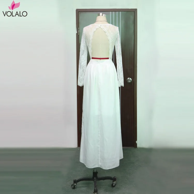 

Spring Autumn Dress Women 2020 Elegant Long White Lace Dress Sexy Hollow Out A-Line Party Ladies Maxi Dresses vestidos de festa