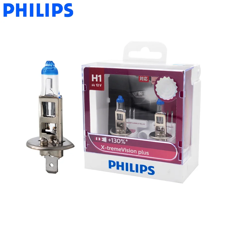 Philips H1 12 В 55 Вт X treme Vision Plus ксеноновый яркий белый светильник авто галогенный