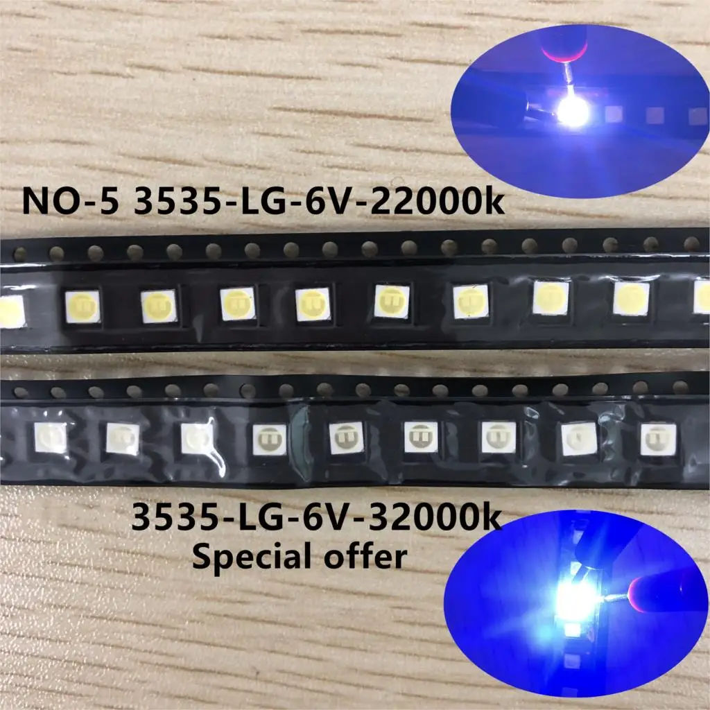 50 100 шт. для LG UNI LUMENS SAMSUNG LED совершенно новый и оригинальный 1 Вт 3 в 2 6 9 12 В 3535