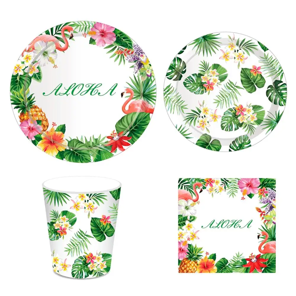 Набор одноразовой посуды с бронзовым покрытием белого черного розового цвета