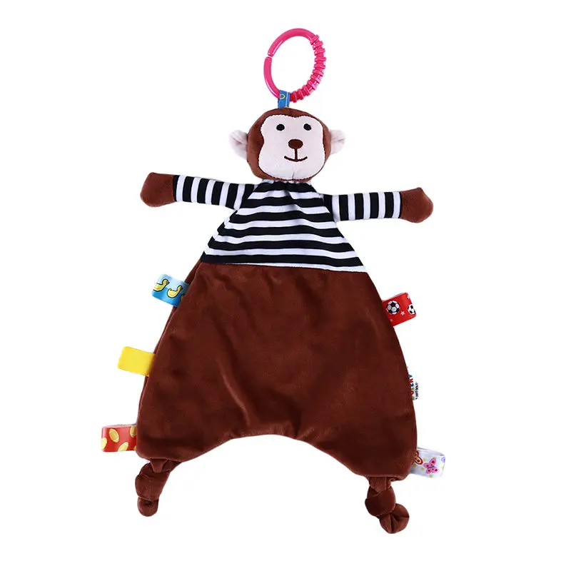 

Creative Baby Appease Towel Toys Cute Animal Plush Doll Teether Developmental Baby Towel Stroller Bed Sleeping Blanket Toy