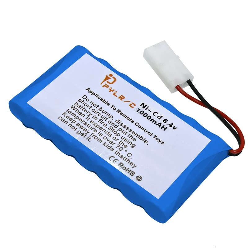 With Tamiya 2P Plug 8.4v 1000mah Ni-CD Battery And Charger For Rc toys Car Tank Robot Gun Boat AA Rechargeable Pack | Игрушки и хобби