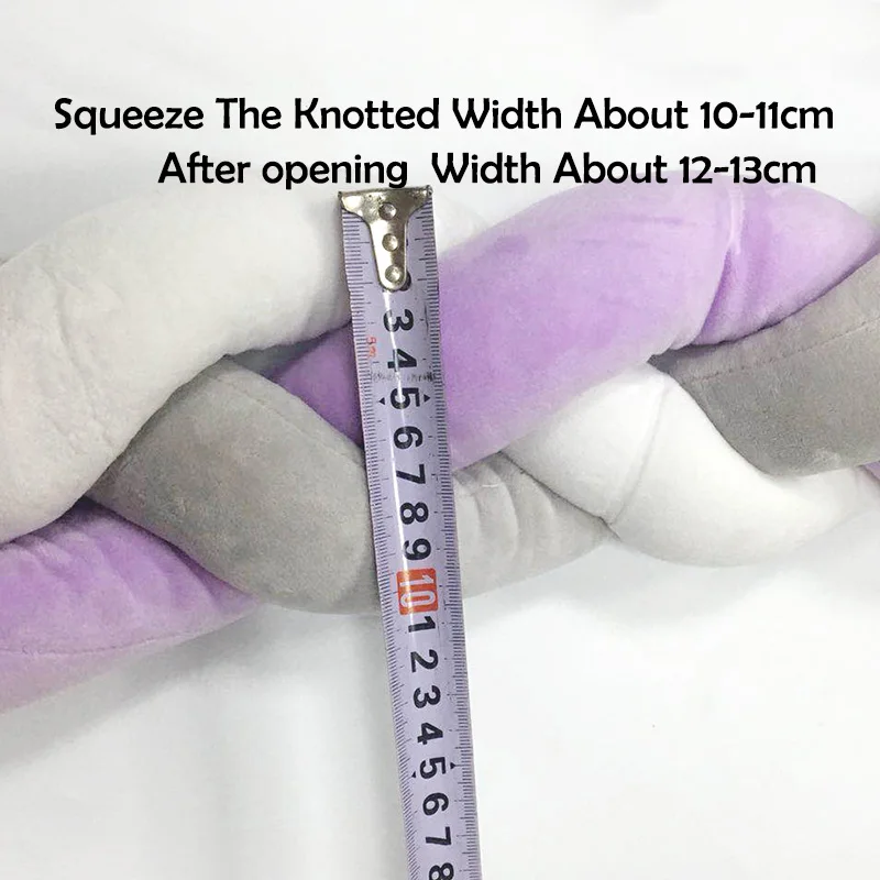 150 см детская кровать бампер узел длинный ручной работы плетеная коса плюшевая