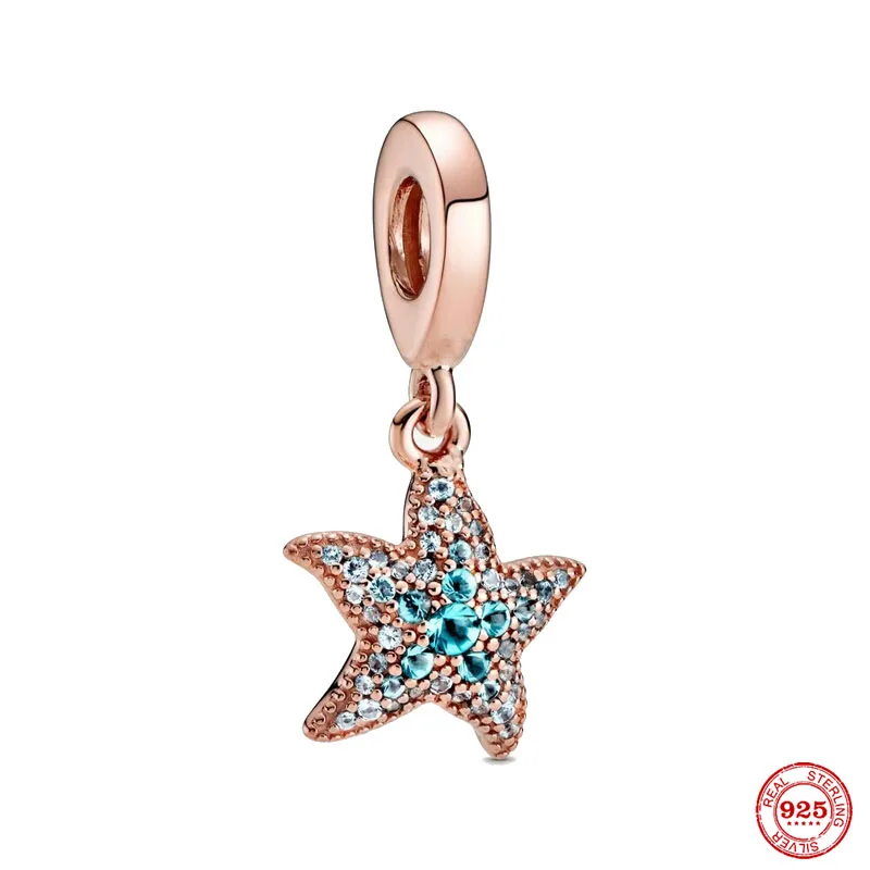 Новинка летняя подвеска в виде розового золота с морскими звездами бусины сделай