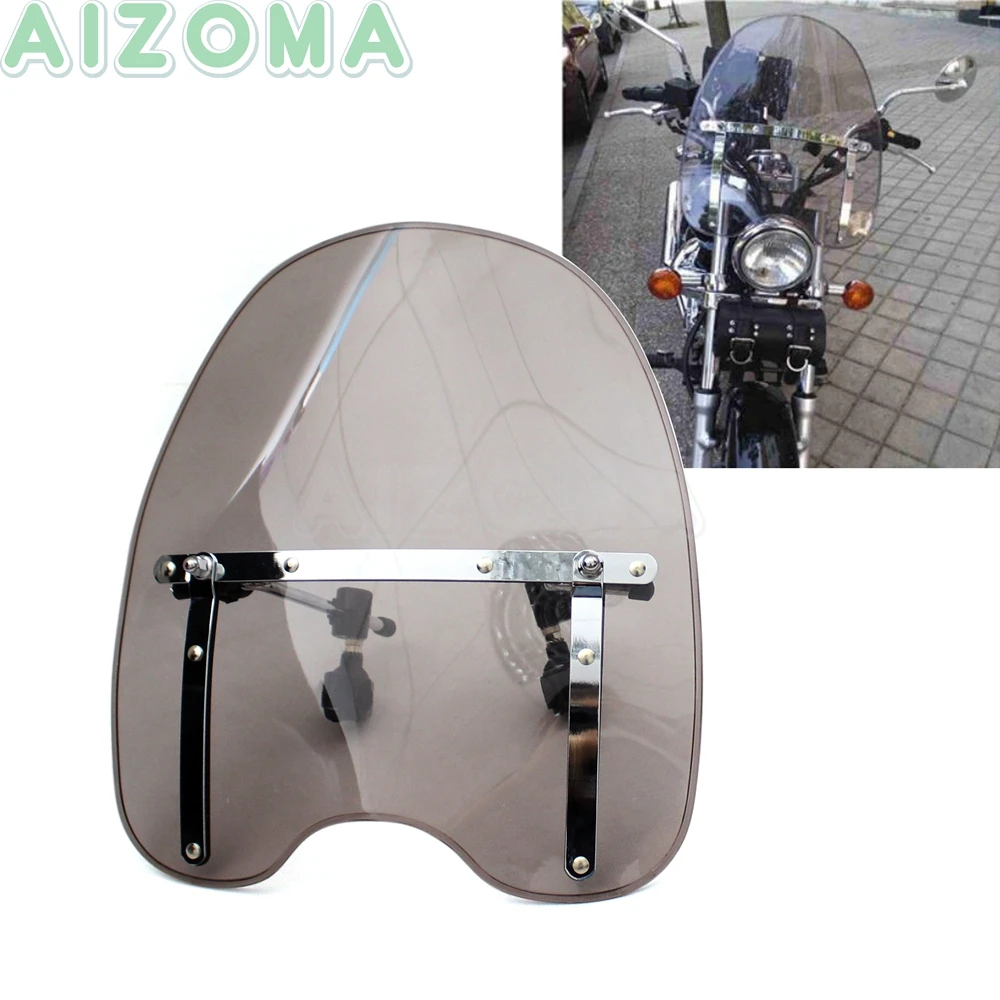 Ветровое стекло для мотоцикла с держателем Harley Cruisers KAWASAKI YAMAHA SUZUKI Vulcan V-Star 650/750/900 |