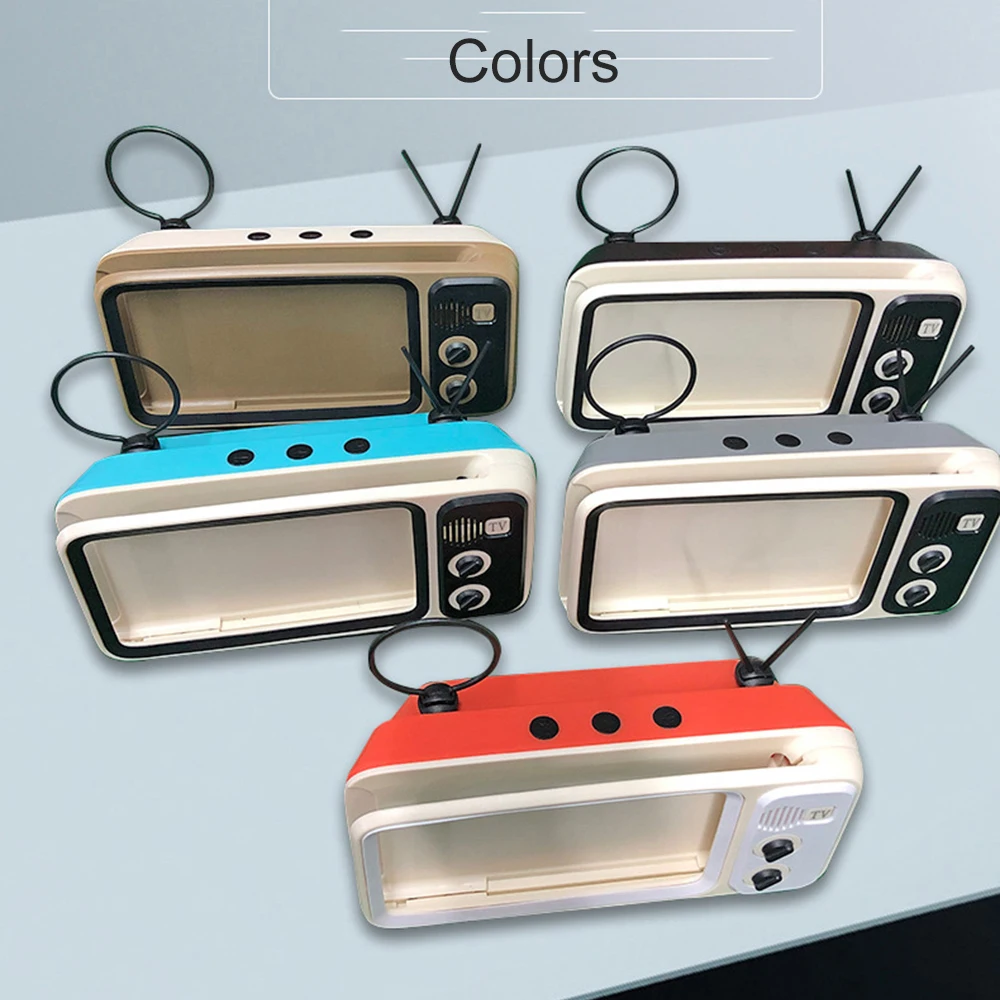 3 in 1 desktop phone stand base with 1500mah battery bluetooth speaker mini tv style for 4 7 6 2 inch holder for iphone 12 pro free global shipping