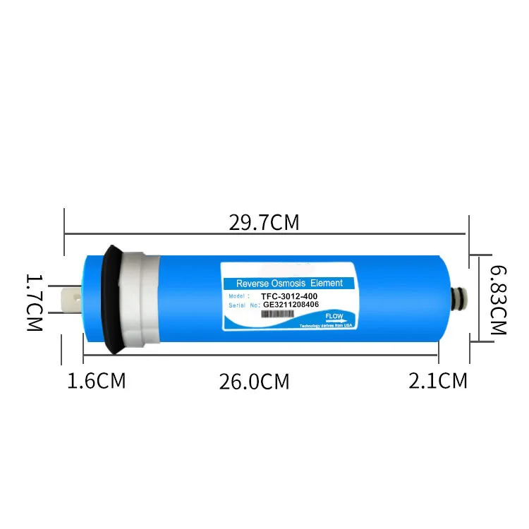 400gpd фильтр для обратного осмоса мембранный картриджи воды с фильтром системы