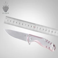 kizer hunting knife survival knife pink knife high quality outdoor tactical tools ki4461a2 kesmec