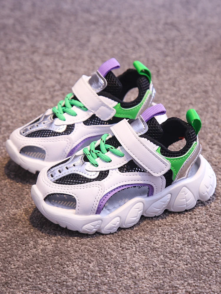 

2021 Toddler Baby Sports Shoes Toddler Sandals Girls Boys Fashion Casual Shoes 1-6 Years Kids Sneakers Matching Mesh Shoes 21-30
