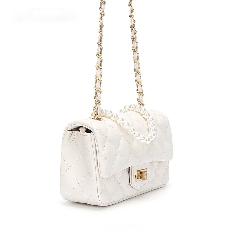 

Женская сумка, новинка, сумка на цепочке со стразами и жемчугом, модная сумка на одно плечо, летняя сумка