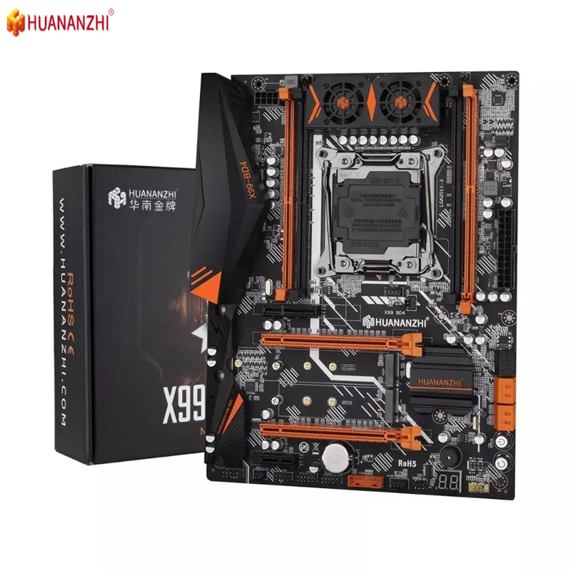 Preise HUANANZHI X99-BD4 V 1,1 Motherboard Für Intel X99 LGA 2011-3 Alle Serie DDR4 RECC128GB M.2 PCI-E NVME NGFF ATX Server