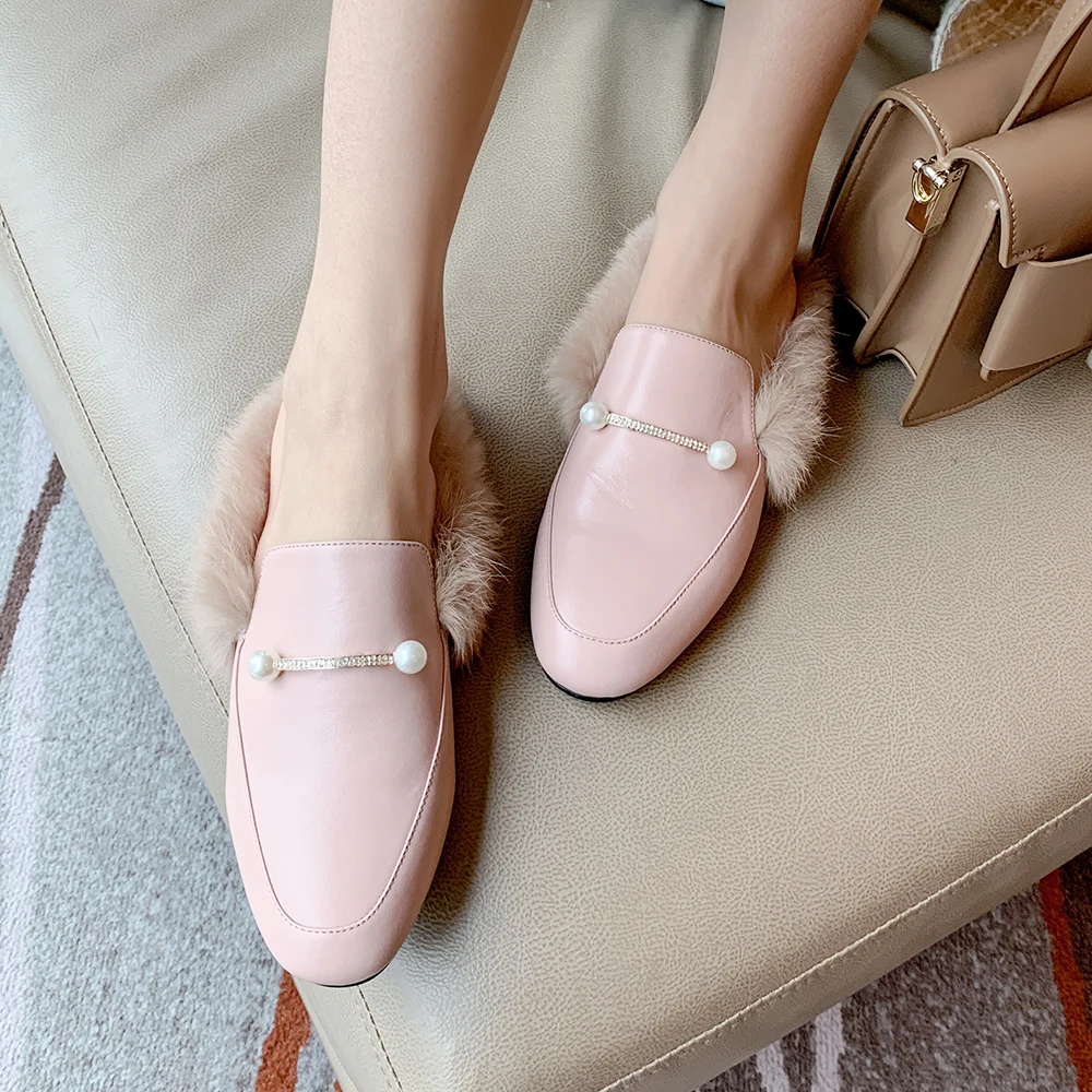 Размера плюс 34-43 Новые женские шлепанцы на плоской подошве Слипоны Фирменные