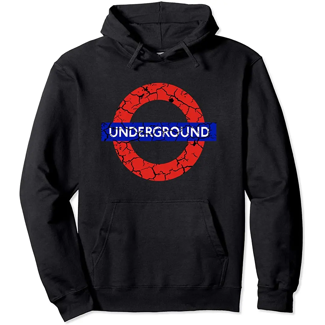 

Потертый пуловер с капюшоном London Metro UK Underground