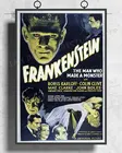 NJ580 Франкенштейн (1931), фильм, ужас, наклейка на стену, Шелковый плакат, искусство, украшение для дома