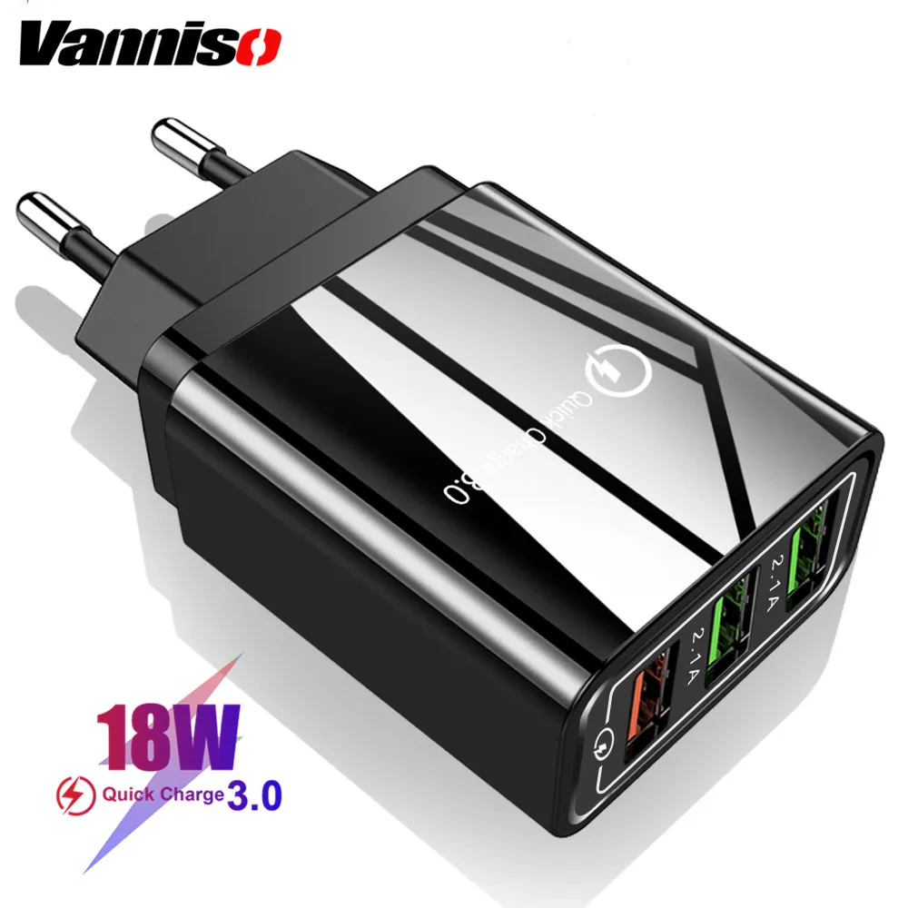 18W QC 3,0 5V 3.1A Быстрая зарядка для Iphone XS MAX 7 8 EU US Plug адаптер для мобильного телефона Samsug A70 A30 huawei P30 Xiaomi mi9