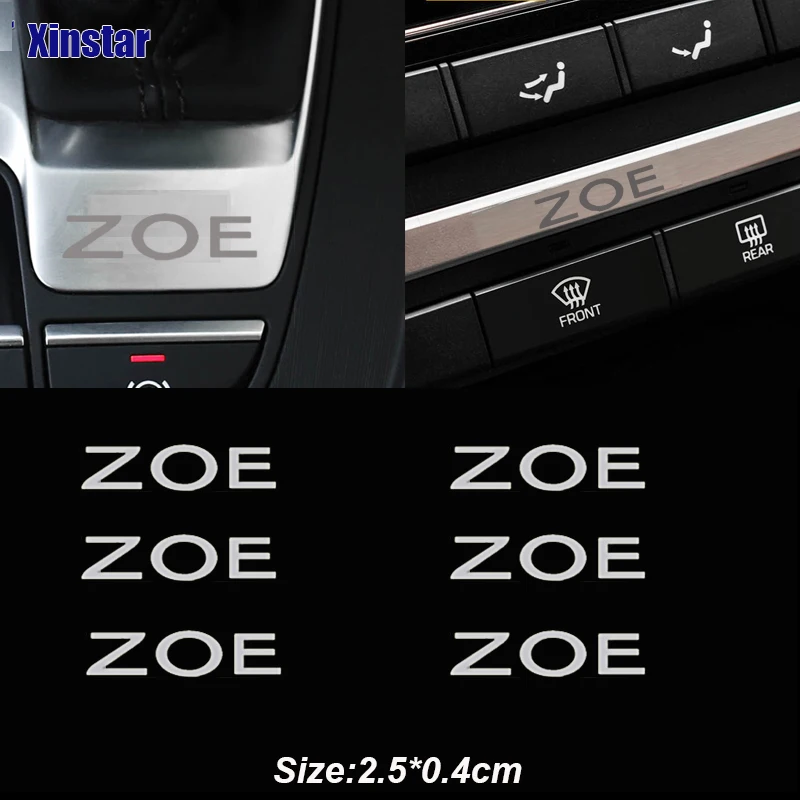 

5pcs stainless steel car sticker for Renault ZOE