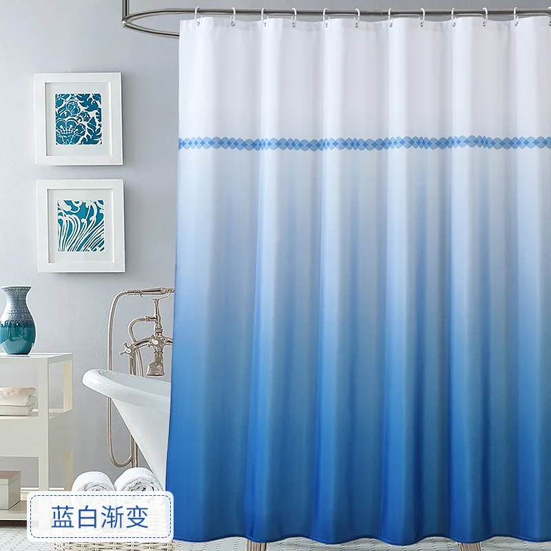 

New Design Waterproof Thicken Printed Fabric Bathroom Shower Curtain in the Bathroom for Modern Accessory Bathroom Bath Product