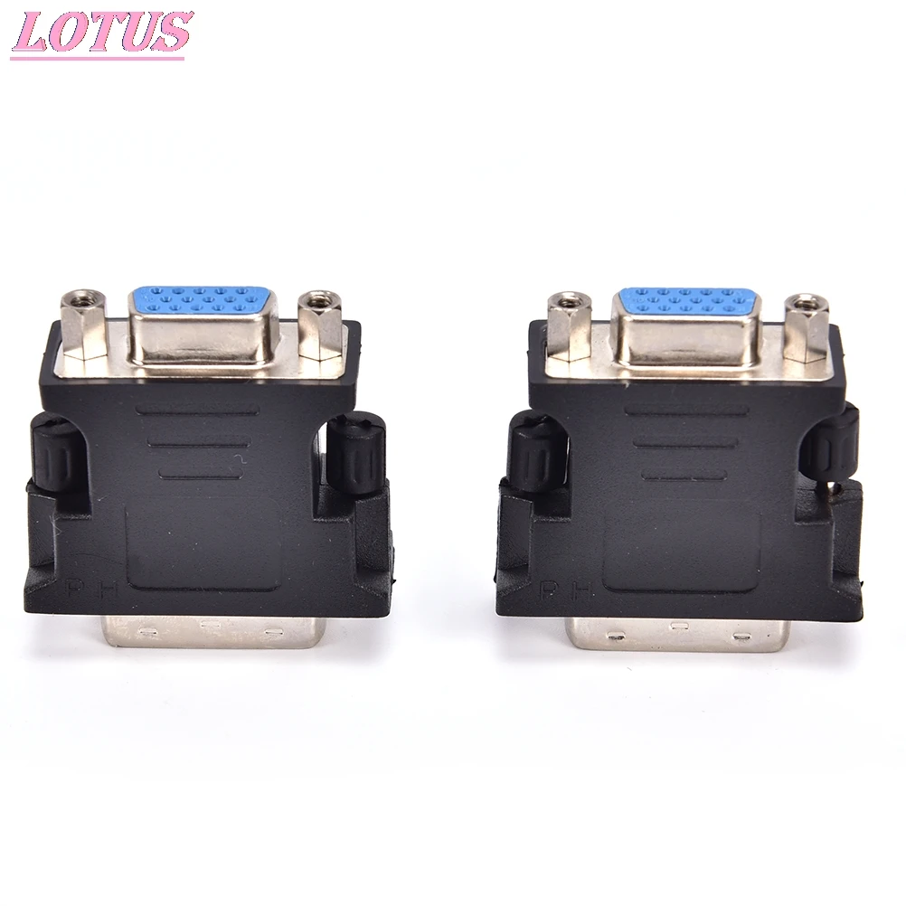 

DVI-I 24+5 Male Pin DVI Male to VGA 15 Female Video Converter Adapter for PC laptop HDTV LCD DVD Computer Projector