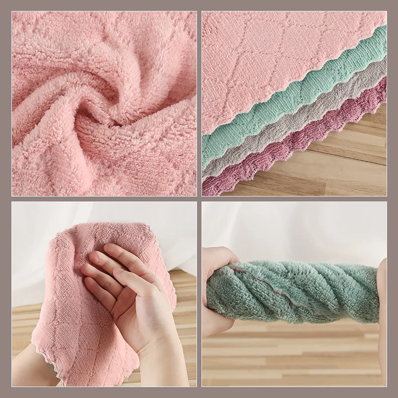 

Home Washing Dish Cleaning Towel Household Cleaning Cup Table Cloth Glass Cleaning Cloth Kitchen Anti-Grease Wiping Rags